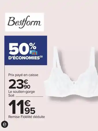 Carrefour Bestform soutien-gorge "emily" offre