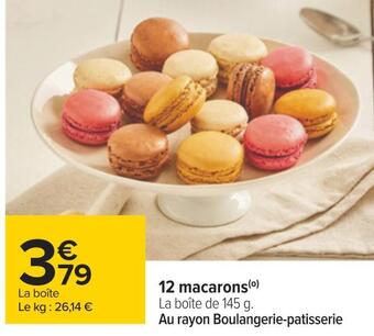 Carrefour 12 macarons offre
