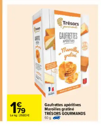 Gaufrettes apéritives Maroilles gratiné