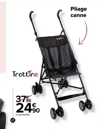 Carrefour Poussette Canne Cantor offre