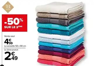 Carrefour Linge de Toilette Bath offre