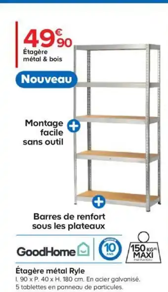 Castorama Étagère Métal Ryle offre