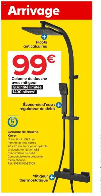 Castorama Colonne de Douche Kever offre