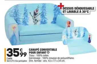 ALDI Canapé convertible pour enfant offre