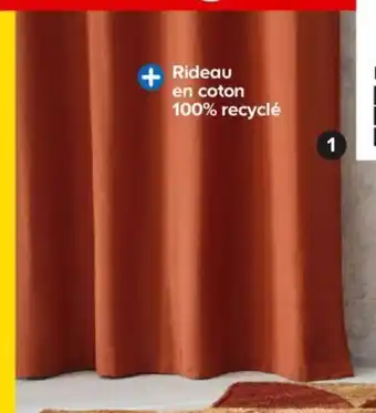Castorama Rideau Coton Recyclé offre