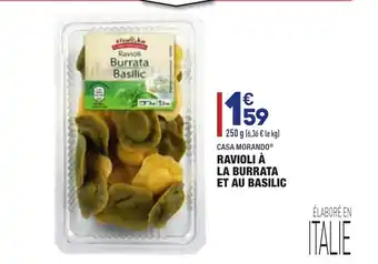 ALDI Ravioli à la burrata et au basilic offre
