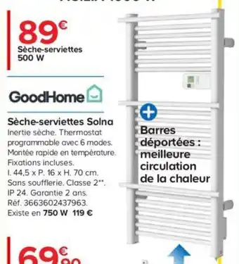 Castorama Sèche-Serviettes Solna offre