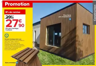 Castorama Clin Pour Bardage Claire-Voie offre