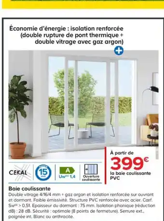 Castorama Baie Coulissante offre