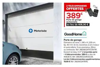 Castorama Porte de Garage offre