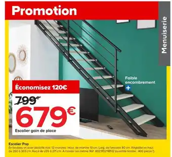Castorama Escalier Pop offre