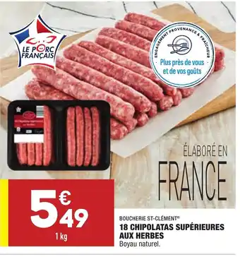 ALDI 18 chipolatas supérieures aux herbes offre