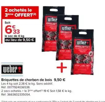 Castorama Briquettes de Charbon de Bois offre