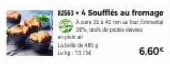 Thiriet 4 soufflés Au Fromage offre