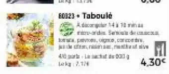 Thiriet Taboulé offre