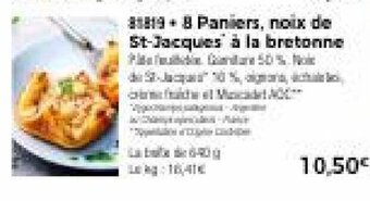 Thiriet 8 Paniers Noix de St-Jacques à La Bretonne offre