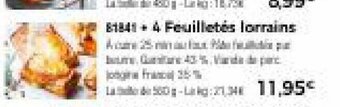Thiriet 4 Feuilletés Lorrains offre