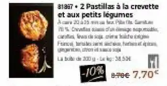 Thiriet 2 Pastillas à La Crevette Et Aux Petits Légumes offre