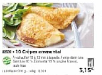 Thiriet 10 Crêpes Emmental offre