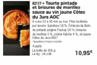 Thiriet Tourte Pintade et Brisures de Morilles Sauce Au Vin Jaune Côtes Du Jura AOC offre