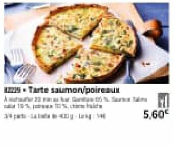 Thiriet Tarte Saumon/Poireaux offre