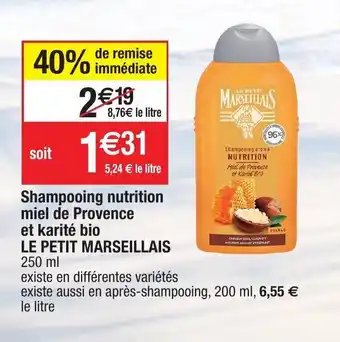 Migros Shampooing nutrition miel de Provence offre