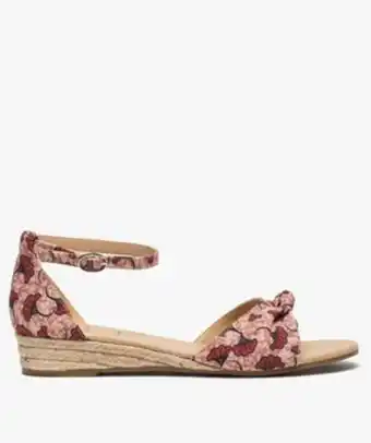 Gémo Sandales femme à petit talon compensé et dessus drapé vue1 - gemo (casual) - gemo offre