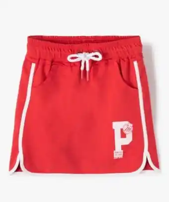 Gémo Jupe fille sportswear à taille élastiquée - camps united vue1 - camps united - gemo offre