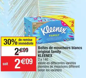 Migros Boîtes de mouchoirs blancs original family offre