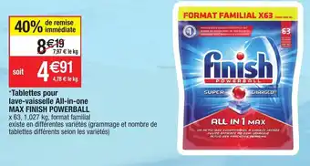 Migros Tablettes pour lave-vaisselle All-in-one offre