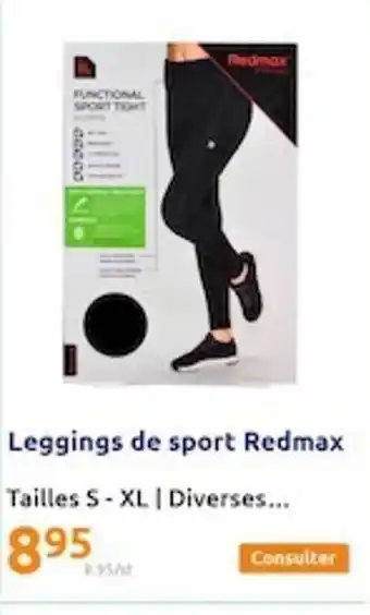 Action Leggings de sport redmax offre