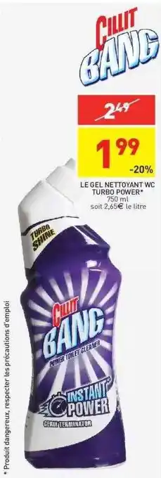 Stokomani Le gel nettoyant wc turbo power offre
