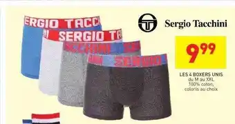 Stokomani Les 4 boxers unis sergio tacchini offre