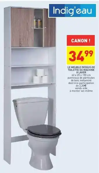 Stokomani Le meuble dessus de toilette ou machine à laver offre