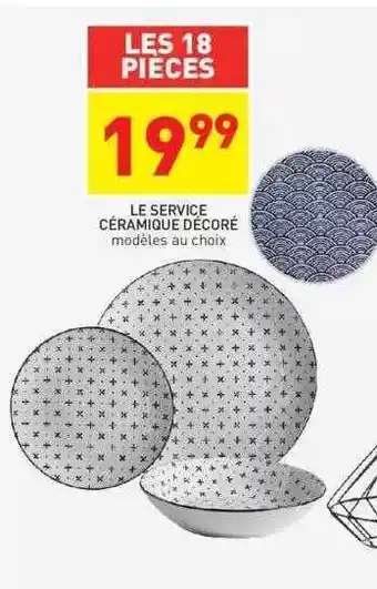 Stokomani Le service céramique décoré offre