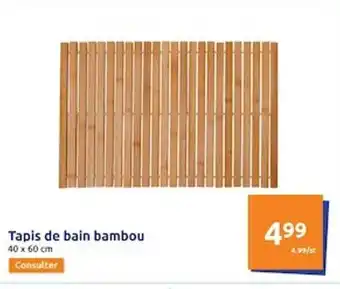 Action Tapis de bain bambou offre