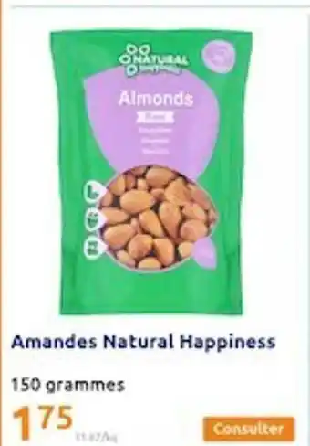 Action Amandes natural happiness offre