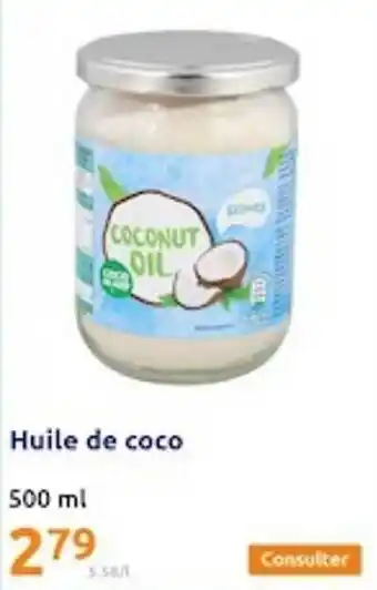 Action Huile de coco offre