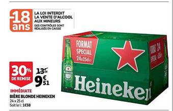 Bière blonde heineken