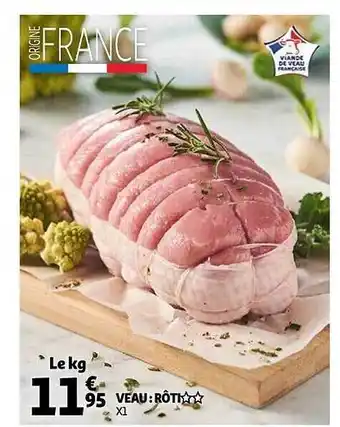 Auchan Veau : rôti** offre