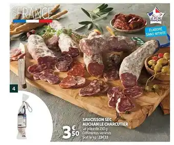 Auchan Saucisson sec auchan le charcutier offre