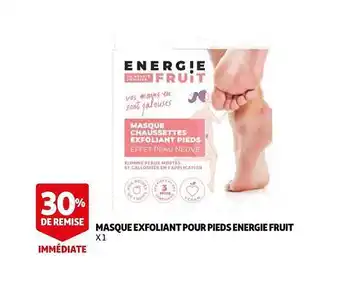 Masque exfoliant pour pieds energie fruit
