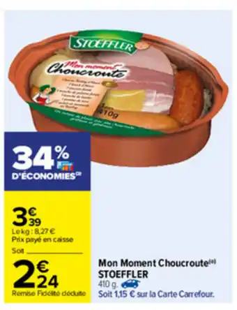 Carrefour Mon Moment Choucroute Stoeffler offre