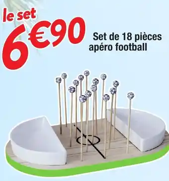Migros Set de 18 piéces apéro football offre