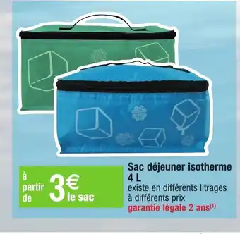 Migros Sac dèjeuner isotherme 4 L offre