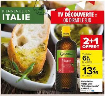 Carrefour Huile d'olive vierge extra offre