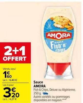 Carrefour Sauce amora offre