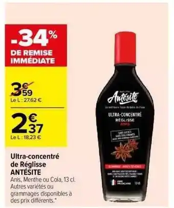Ultra-concentré de réglisse antésite