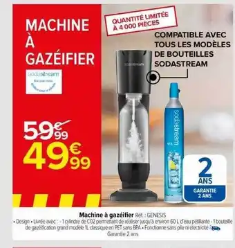 Carrefour Machine à gazéifier sodastream offre