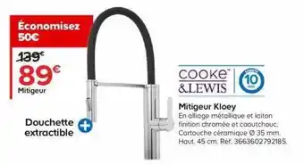 Castorama Cooke&lewis mitigeur kloey offre